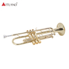 Professional Brass Instrument Solid yellow brass Trumpet With Case (ATR8800)