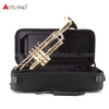 Professional Brass Instrument Solid yellow brass Trumpet With Case (ATR8800)
