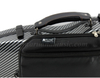 Black Moon Shape Carbon Fiber Composite Violin Case With Book Bag (SVC204P) 