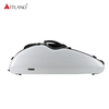 White Moon Shape Carbon Fiber Composite Violin Case With Book Bag (SVC204P) 