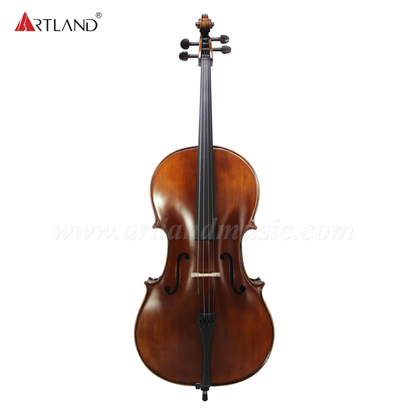  High Quality General Grade Cello with Ebony Fitting Varnish Hand Rubbed Stain(GC104H)