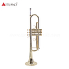 Professional Brass Instrument Solid yellow brass Trumpet With Case (ATR8800)