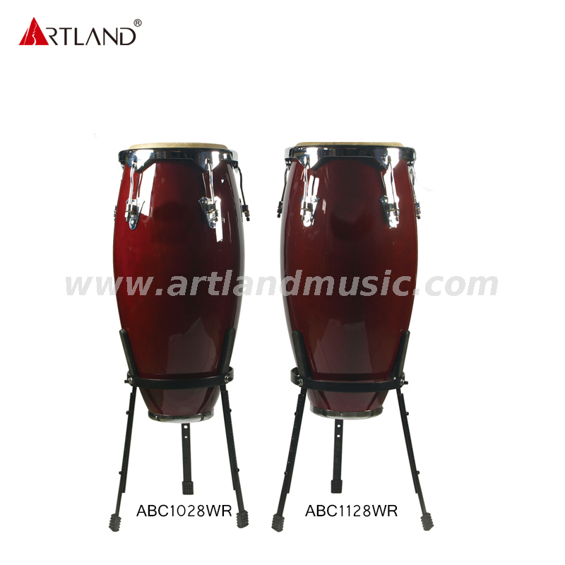 Latin Percussion FiberGlass Conga Set With Stand ABC1028WR
