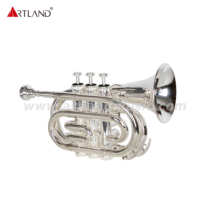 Silver Plated Pocket Trumpet For Student AHD4510S