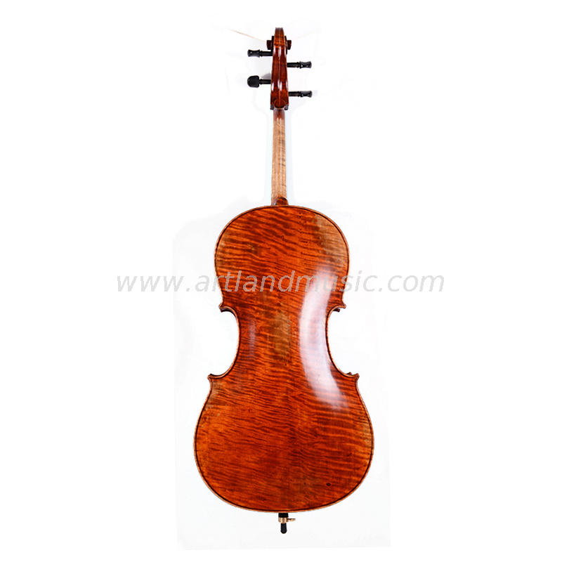 Antique varnish nice flame hand made cello (ACA500)