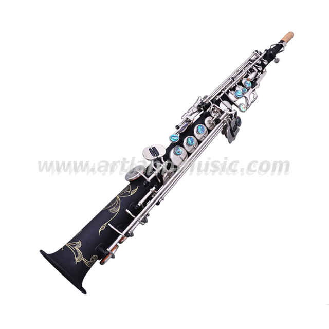 Master grade Black color Bb Soprano Saxophone(ASS6508)