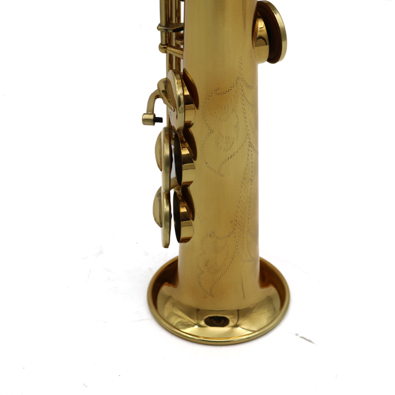 Soprano Saxophone Gold Lacquer Entry Model Key of Bb （ASS3505G）