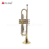Professional Brass Instrument Solid yellow brass Trumpet With Case (ATR8336)