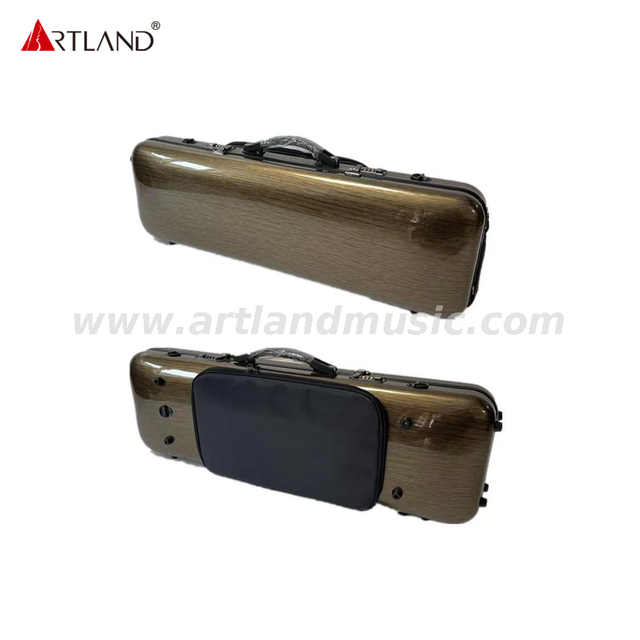  Carbon Fiber Composite Violin Oblong Case With Music Book Bag (SVC005PW) 