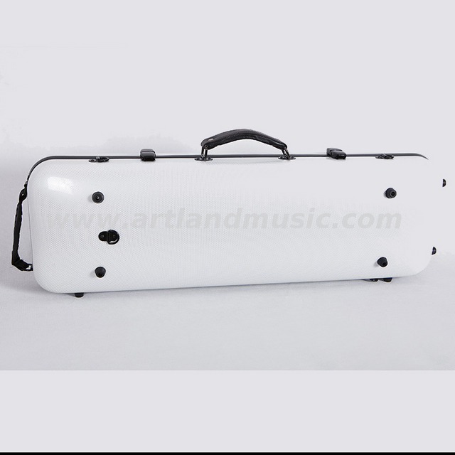 White Carbon Fiber Composite Oblong Violin Case (SVC005P) Wholesale