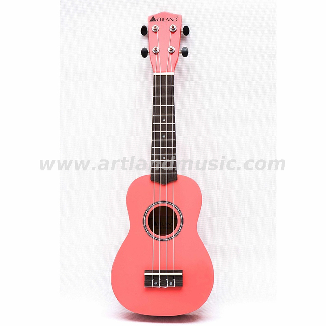 4 Strings Colorful Ukulele (UKS200)-Pink