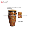 Portable Conga with Strap Black Curved Rim（AWDC1024C）