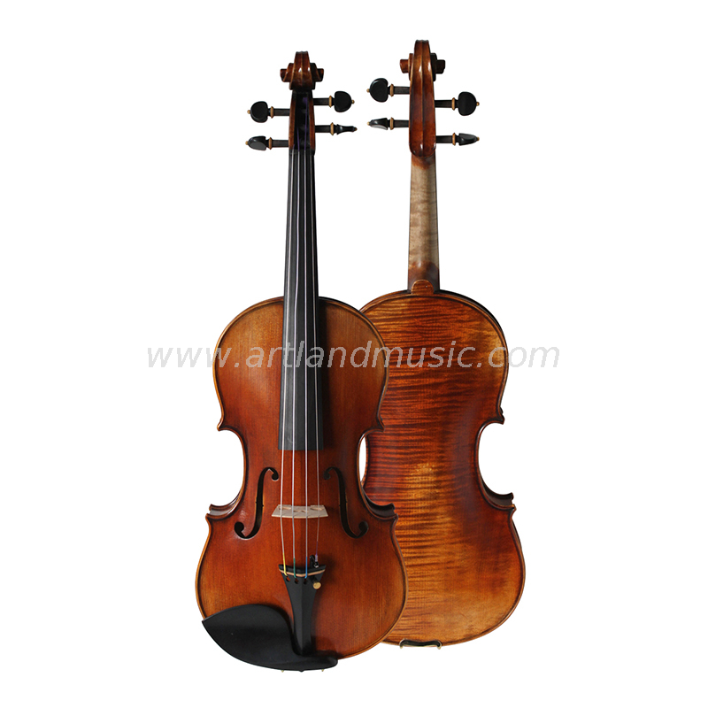 Nice flamed antique varnish violin AVA200