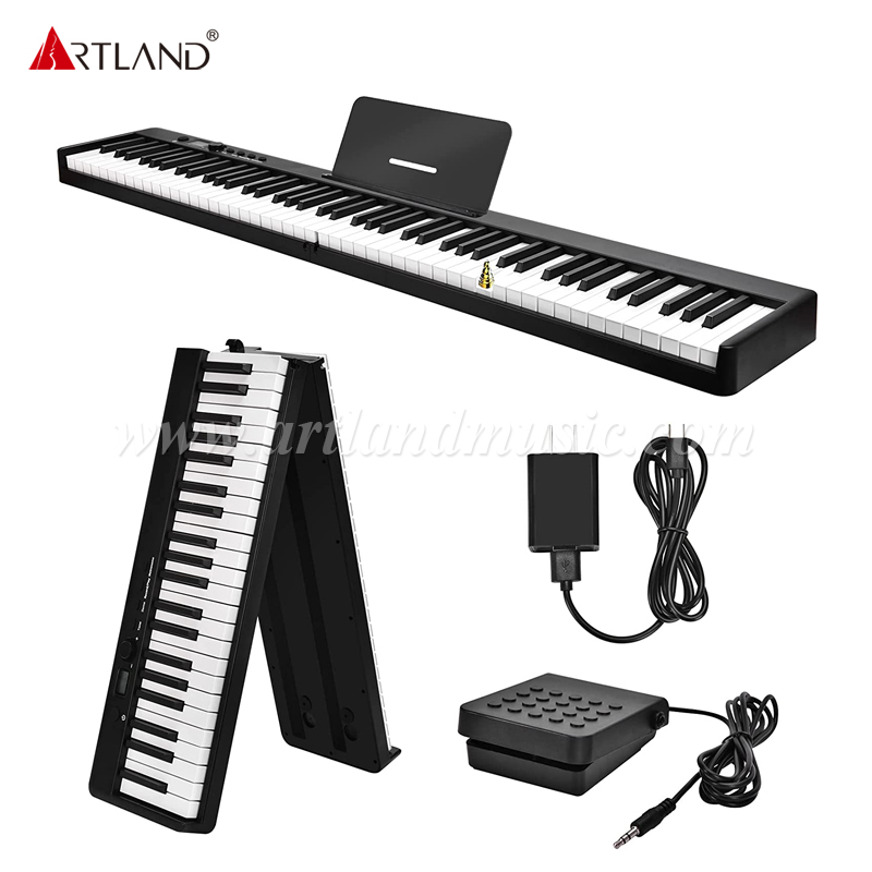 Foldable Digital Piano 88 Keys Keyboard, Bluetooth Portable Electric Piano(ABX20-88)