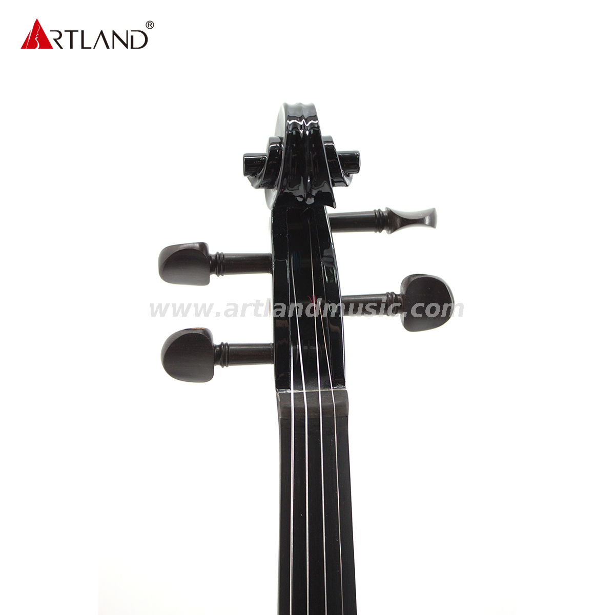 Black Basswood Electric Violin With Black Color Bow(EV003)