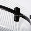 White Moon Shape Carbon Fiber Composite Violin Case (SVC204P) 