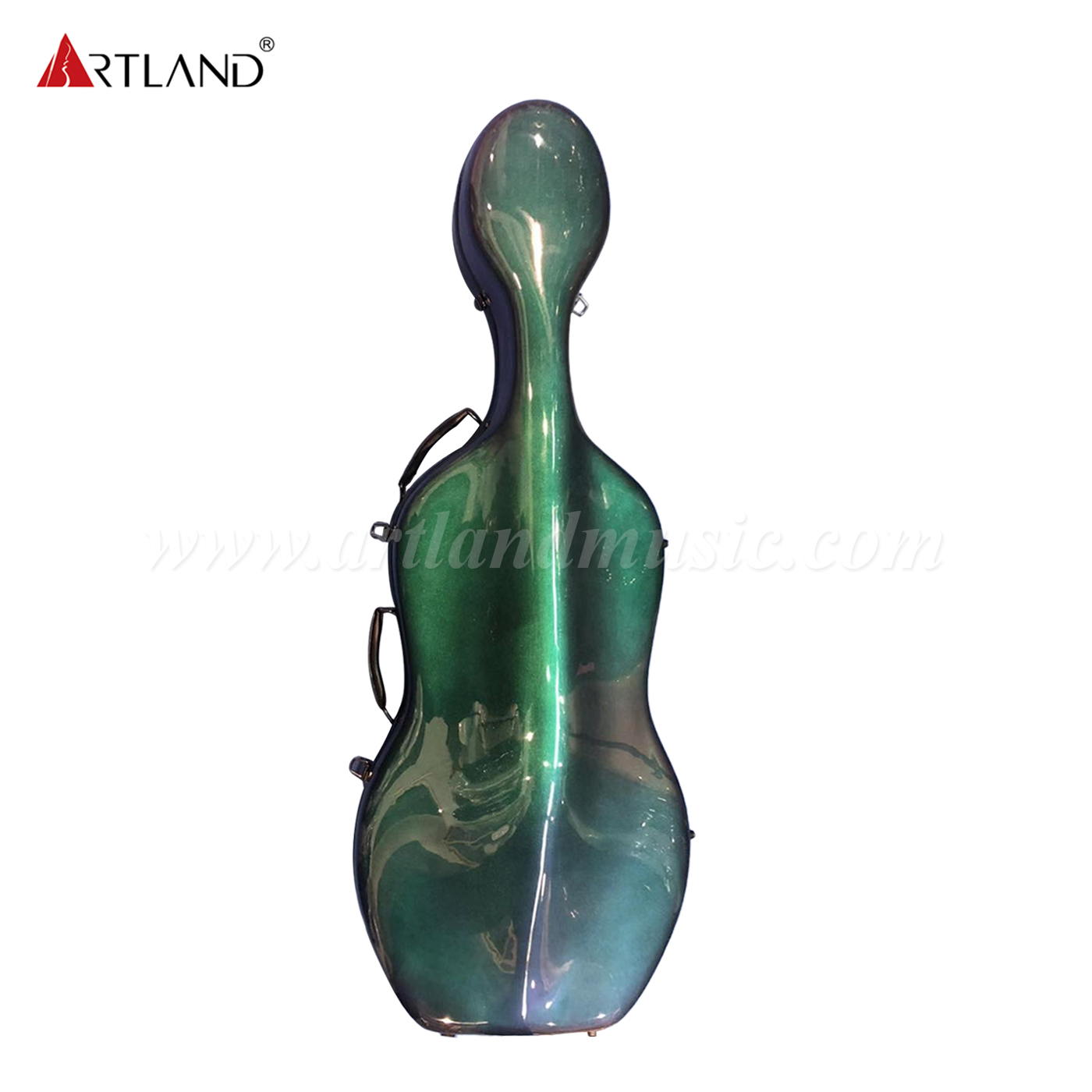 Gradient Carbon Fiber Cello Case Green to Blue (CSC601C)