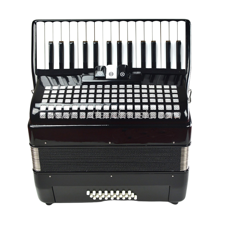 30 Keys 24Bass Piano Accordion Black (AT3024-B) 3 Chorus