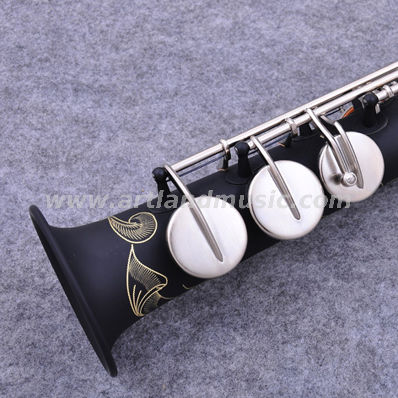 Master grade Black color Bb Soprano Saxophone(ASS5506BC)