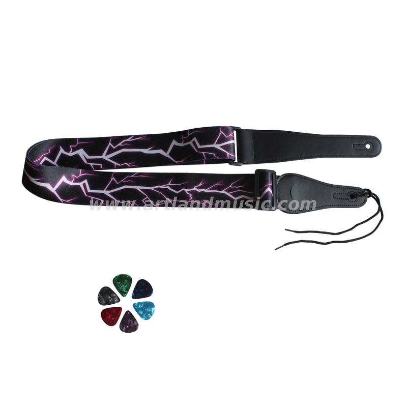 Purple lightning Guitar Strap (GSP01)
