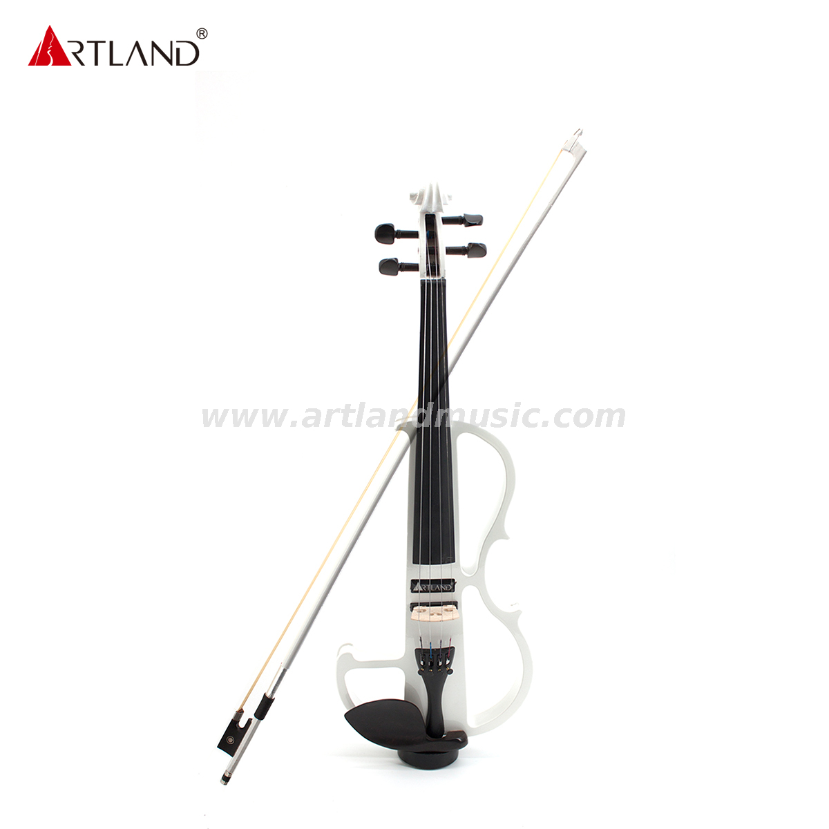 White Basswood Electric Violin with white Bow(EV003)