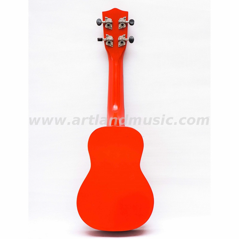 4 Strings Colorful Ukulele (UKS200)-Red
