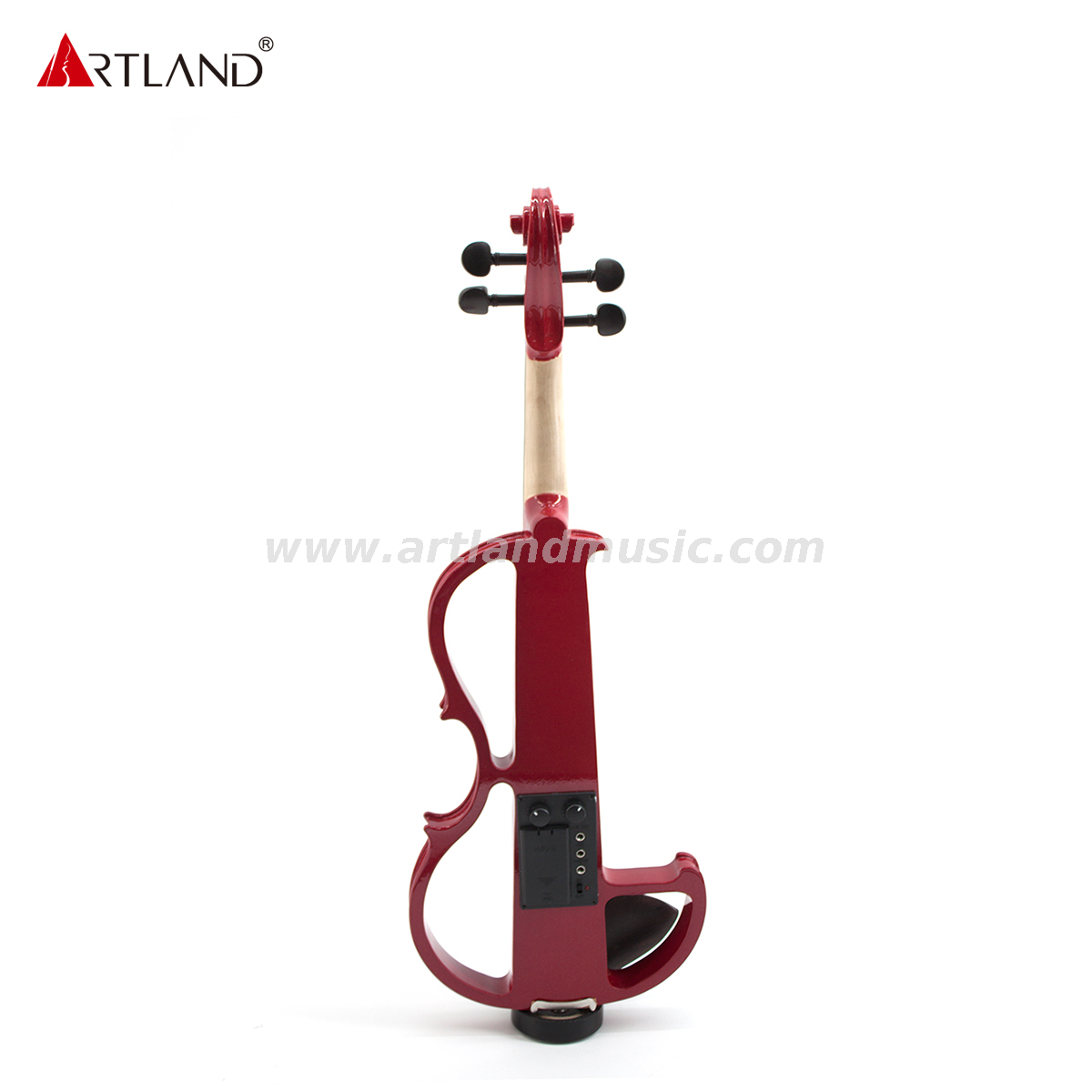  Red Basswood Electric Violin with Red Color Bow(EV003)