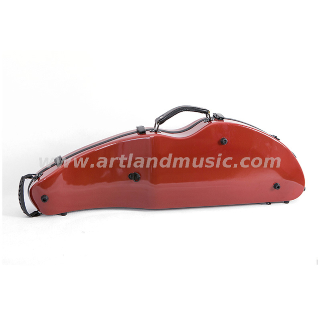 Red Moon Shape Carbon Fiber Composite Violin Case (SVC204P)