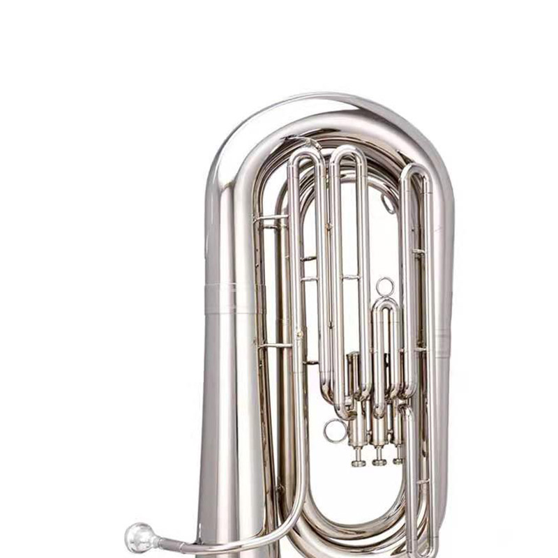 Tuba Nickel Plated Key of bB with Case Brass Tuning Slide（ATTB310）