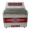 31 Keys 12 Bass Diatonic Accordion Red (BAT3112G) 6 Six Colour Metal