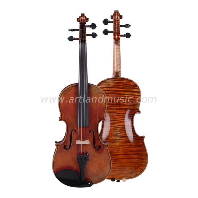 Top Grade Antique Violin with Nice Flame (AVA500)