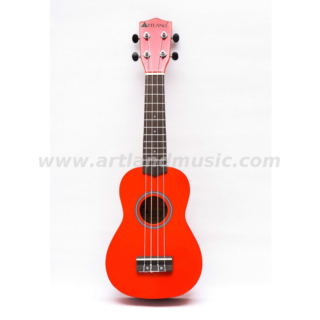 4 Strings Colorful Ukulele (UKS200)-Red