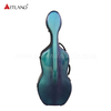 Gradient Carbon Fiber Cello Case Green to Blue (CSC601C)
