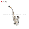 Student Curved Soprano Saxophone Wth Silver Plated Finish ASS3510S