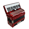 30 Keys 48 Bass Piano Accordion Red (AT3048-B) 3 Chorus