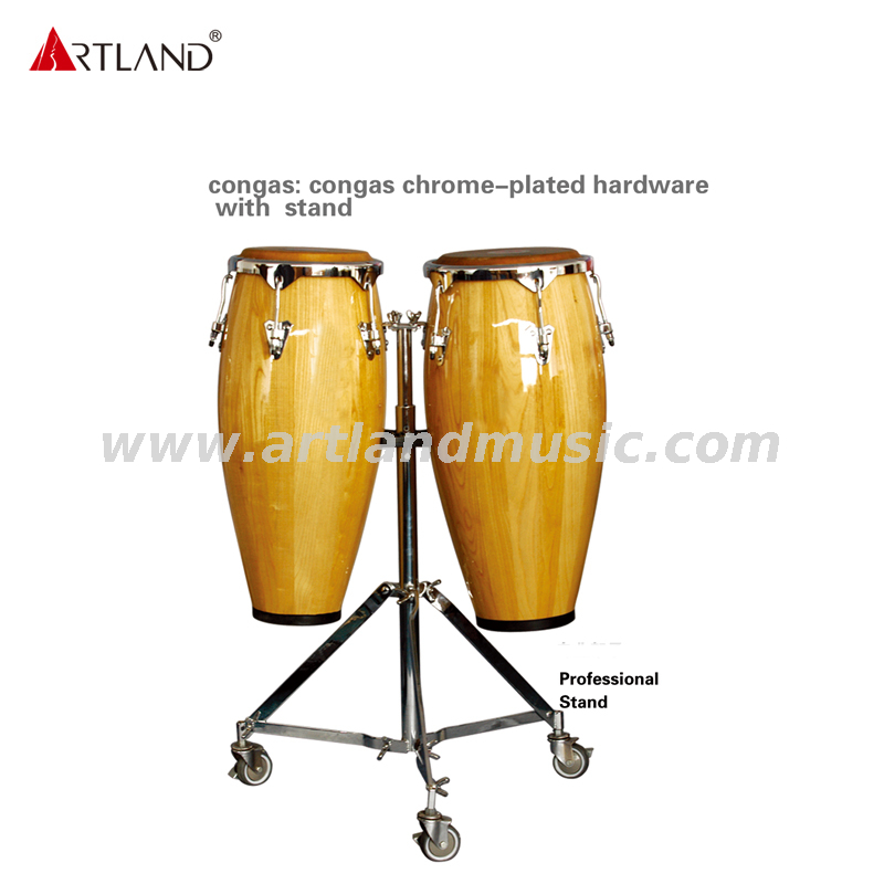 Congas Chrome-plated Hardware with Stand