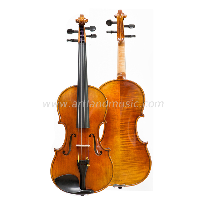 Nice antique violin with flame (AVA100)