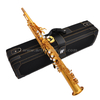 Bb Key Golden Lacquer Finish Professional Soprano Saxophone (ASS8506)