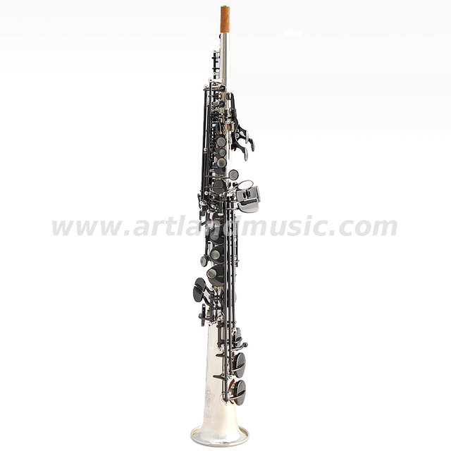 Bb Key Silver Plated Professional Soprano Saxophone (ASS6507S)