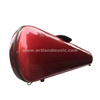 Triangle Shape Fiberglass Violin Case (SVC302F) Red